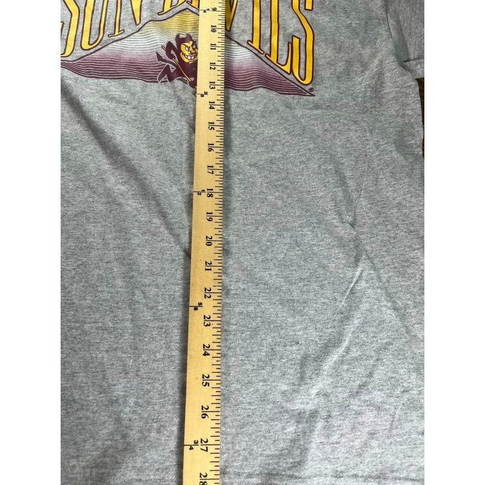 NEW Men's Captivating NCAA Arizona State Sun Devils Graphic Logo T-Shirt Gray L